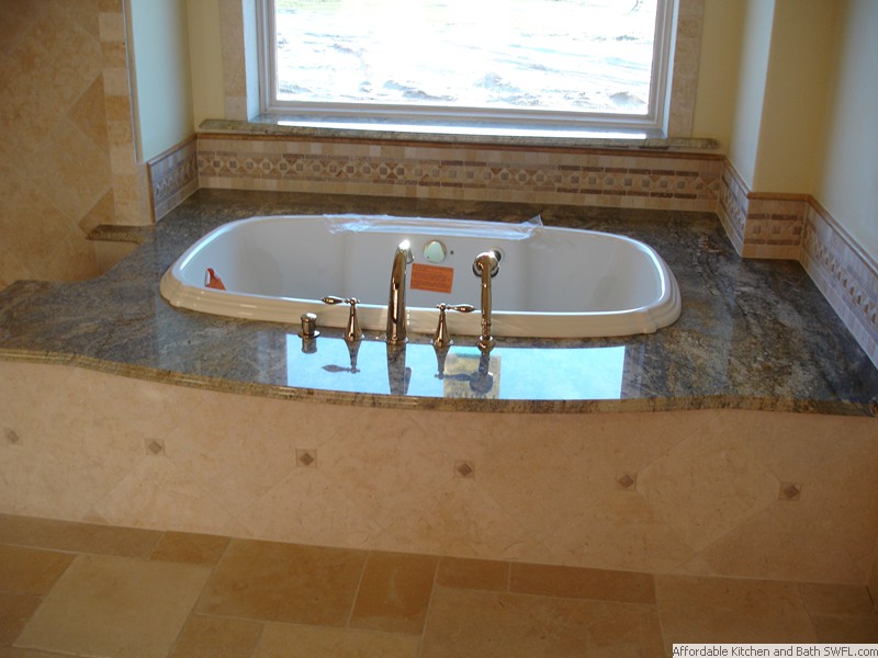 Marble Bathtub surround and steps